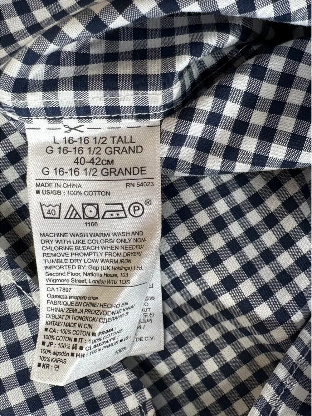 Banana Republic Camden Stretch Non-Iron Button Up Blue Men L